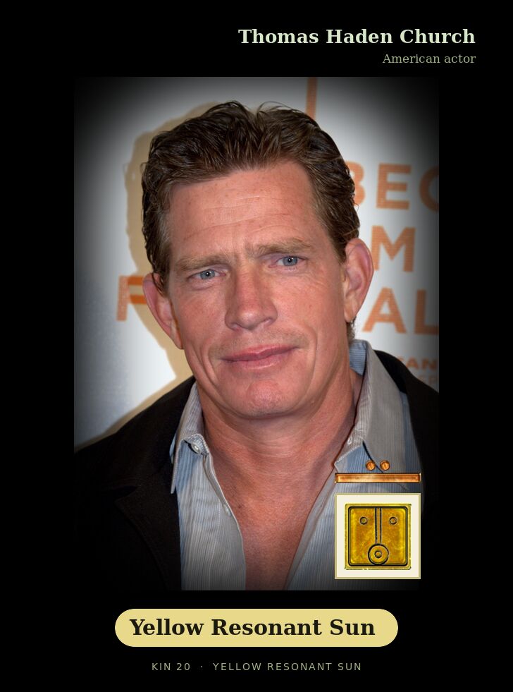 Thomas Haden Church · Yellow Resonant Sun