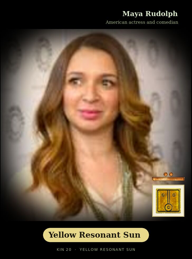 Maya Rudolph · Yellow Resonant Sun