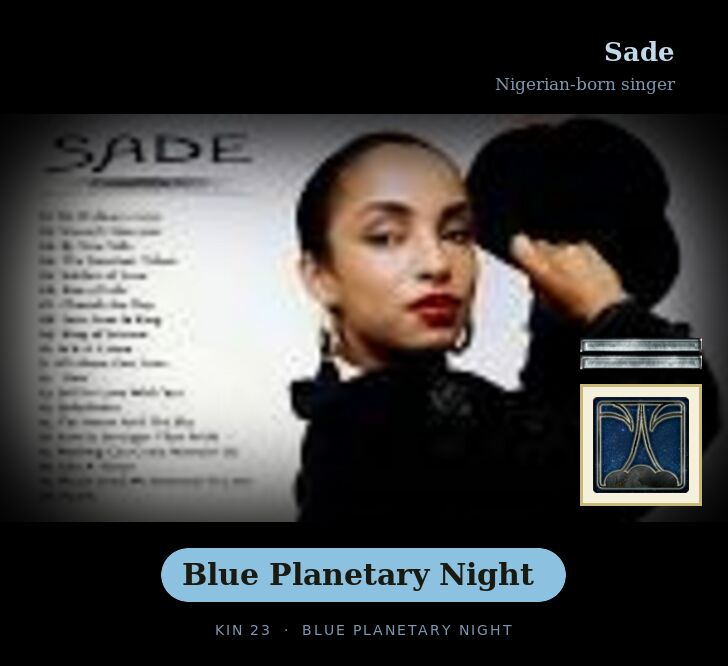 Sade · Blue Planetary Night