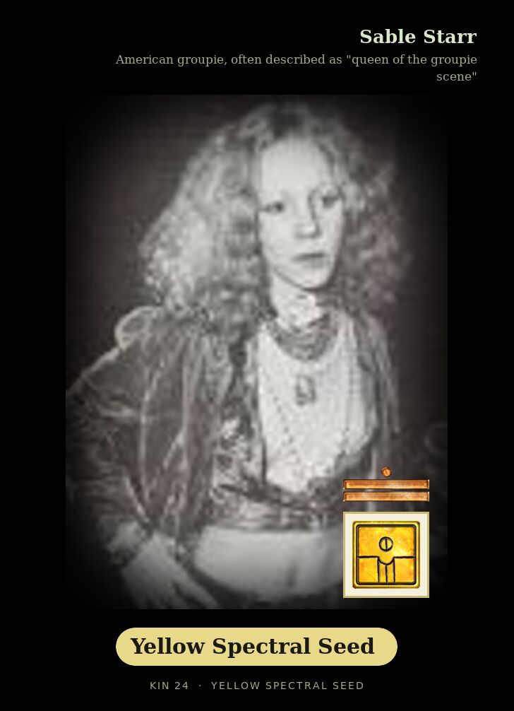Sable Starr · Yellow Spectral Seed