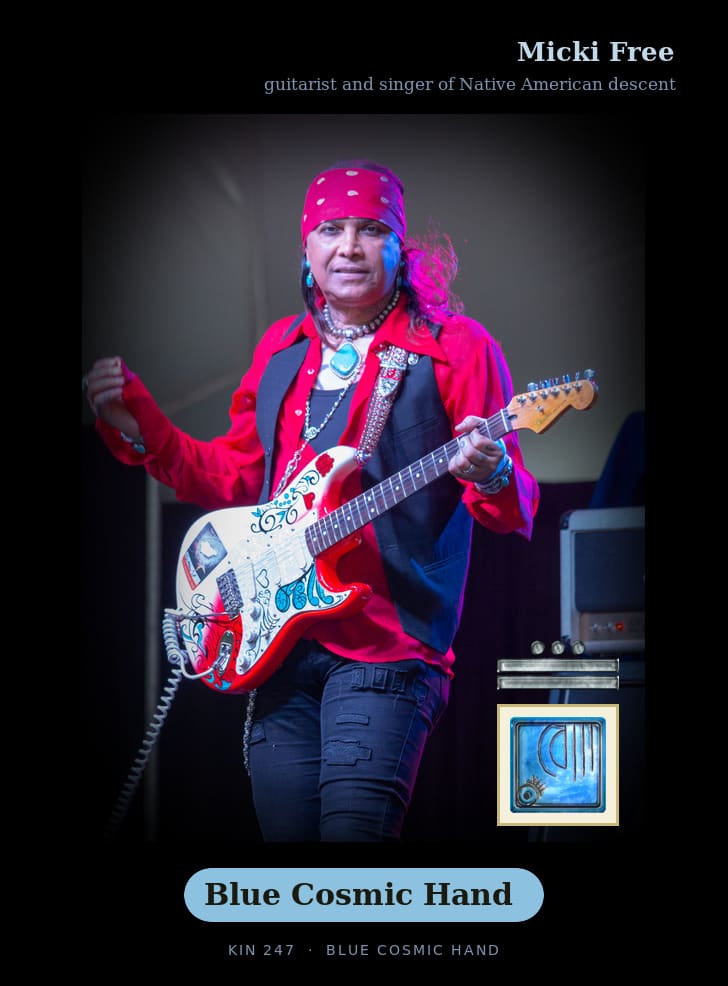 Micki Free · Blue Cosmic Hand