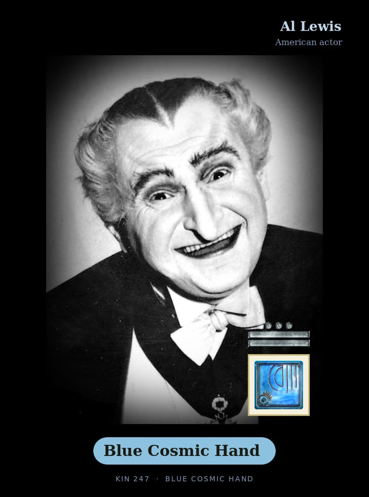 Al Lewis · Blue Cosmic Hand
