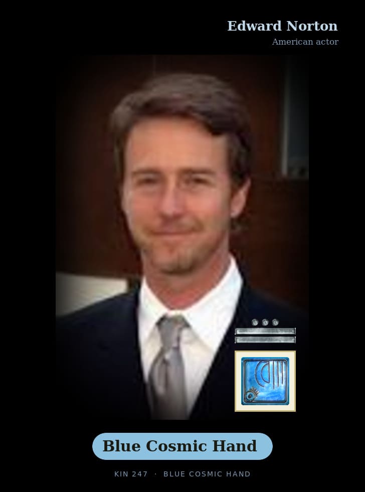 Edward Norton · Blue Cosmic Hand