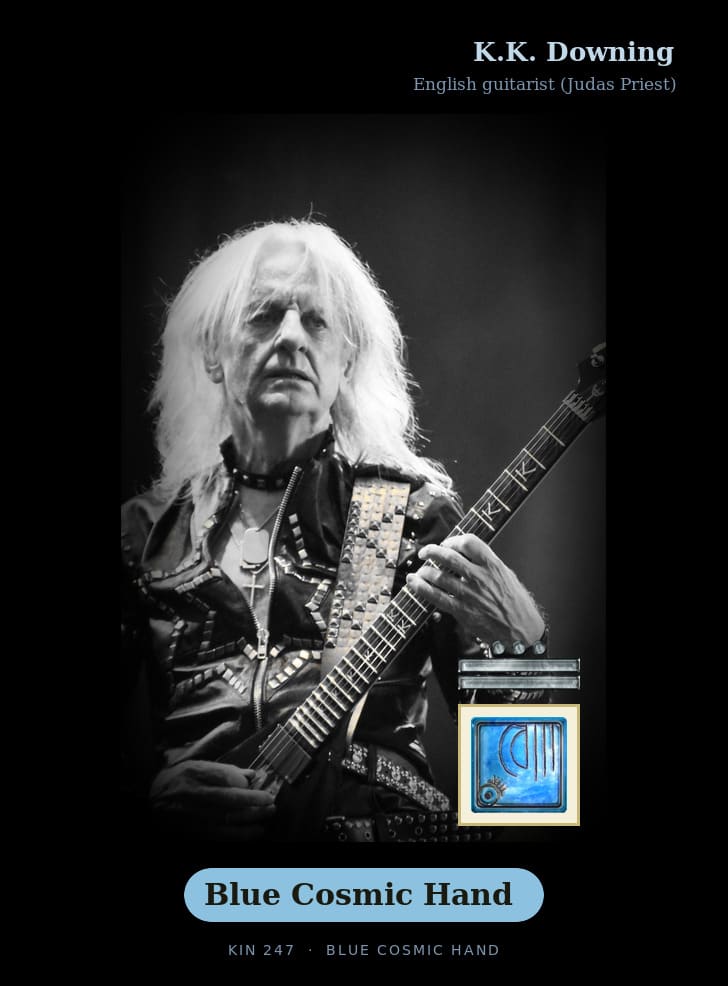 K.K. Downing · Blue Cosmic Hand