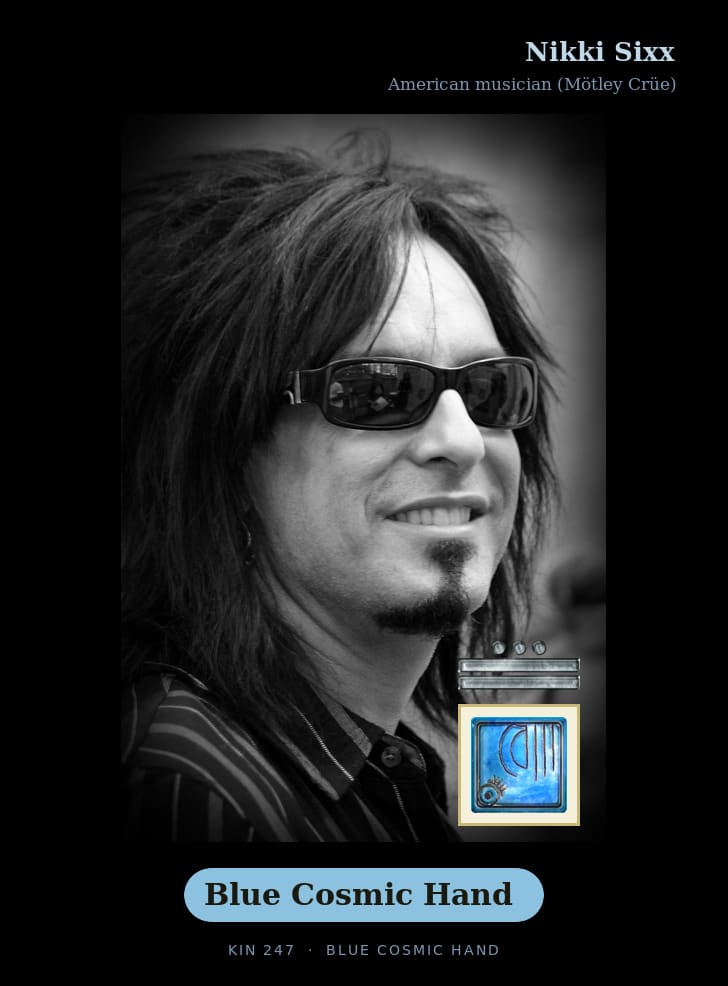 Nikki Sixx · Blue Cosmic Hand