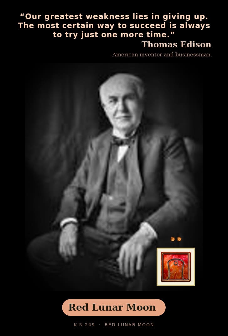 Thomas Edison · Red Lunar Moon
