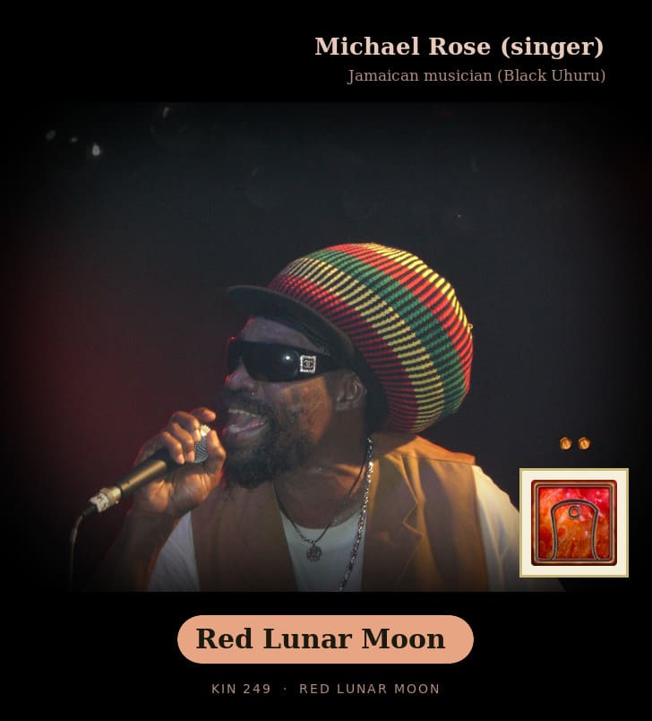 Michael Rose (singer) · Red Lunar Moon