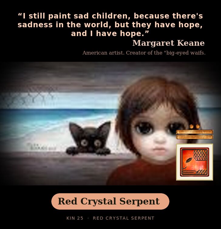 Margaret Keane · Red Crystal Serpent