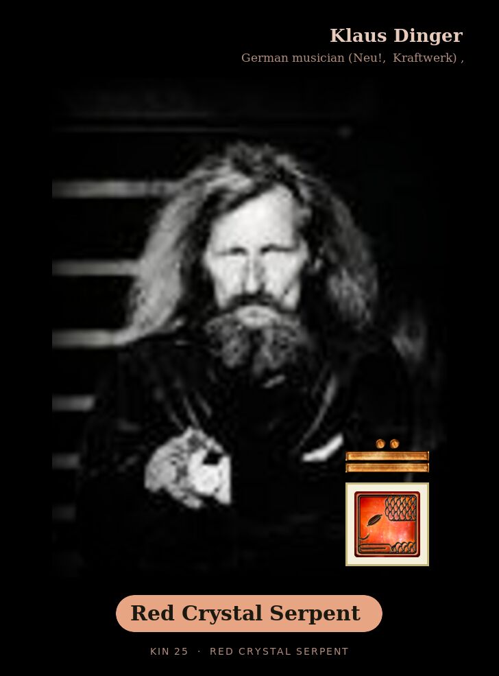 Klaus Dinger · Red Crystal Serpent