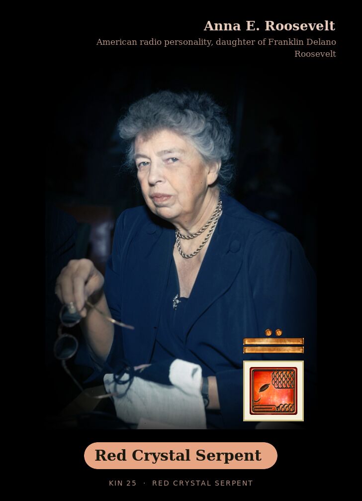 Anna E. Roosevelt · Red Crystal Serpent