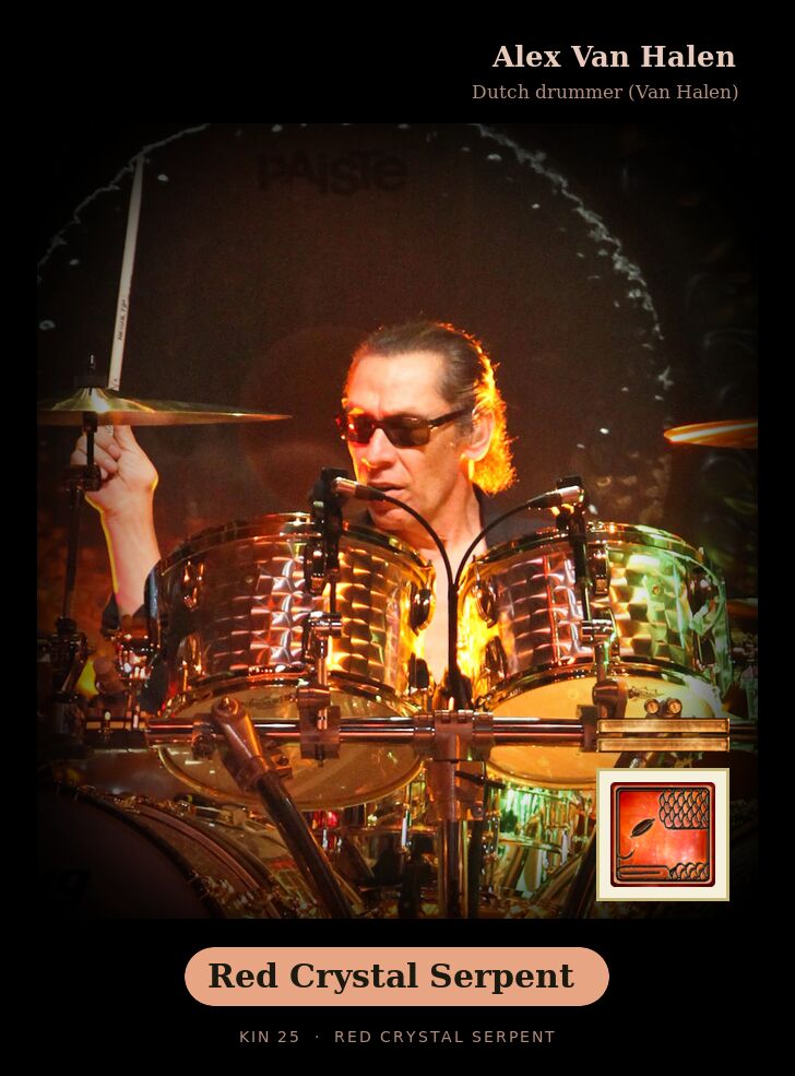 Alex Van Halen · Red Crystal Serpent