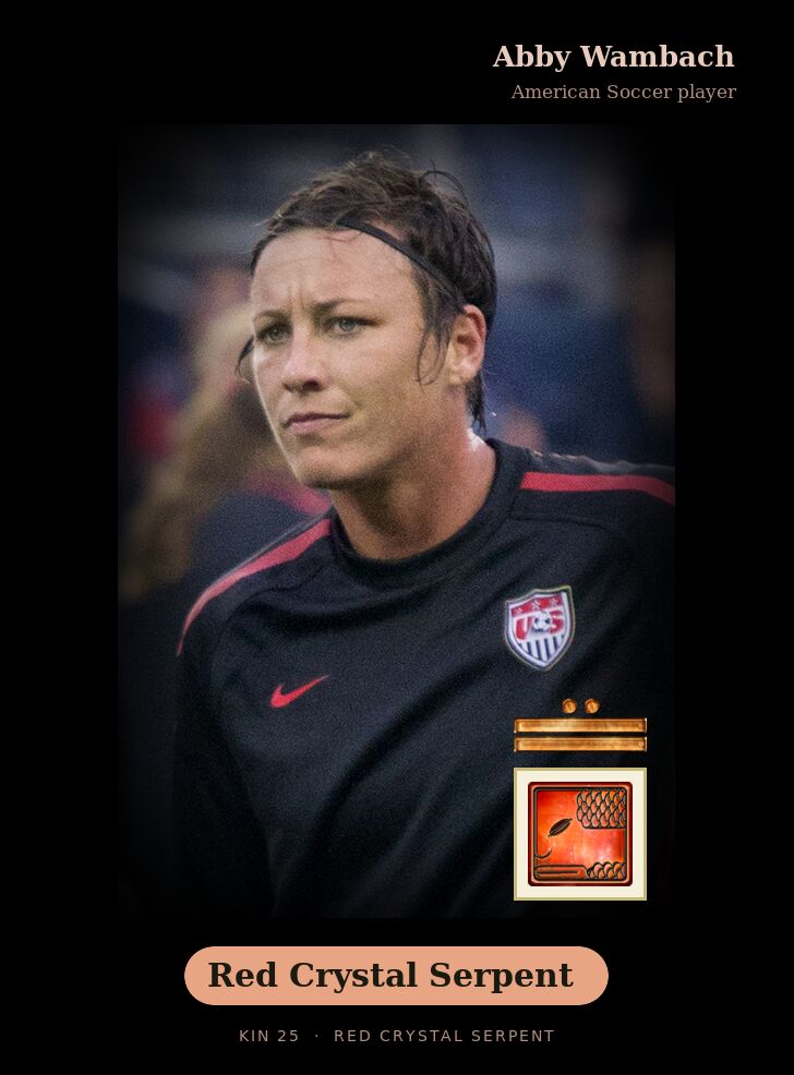 Abby Wambach · Red Crystal Serpent