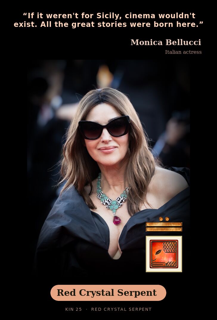 Monica Bellucci · Red Crystal Serpent