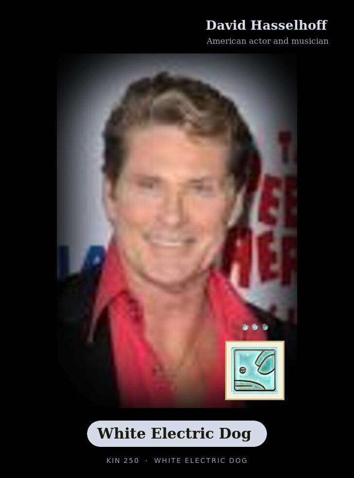 David Hasselhoff · White Electric Dog