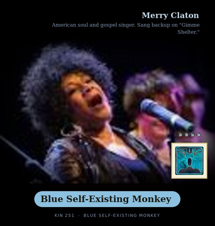 Merry Claton · Blue Self-Existing Monkey
