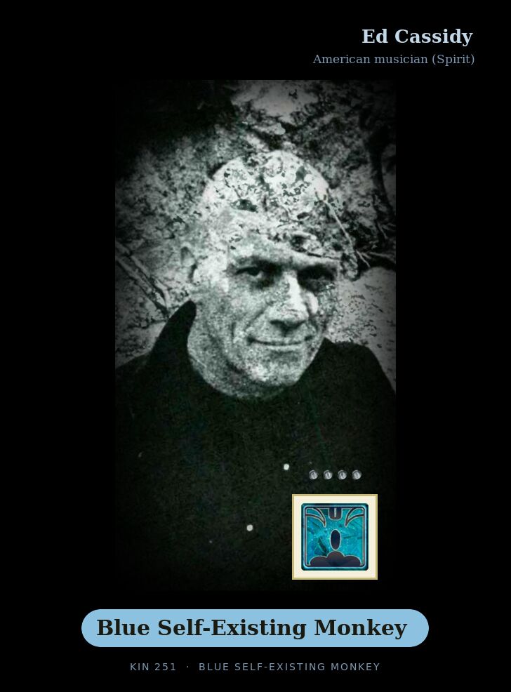 Ed Cassidy · Blue Self-Existing Monkey