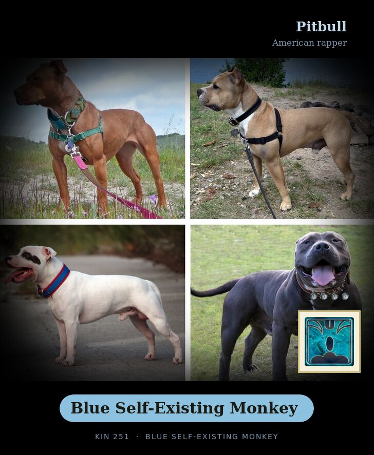 Pitbull · Blue Self-Existing Monkey