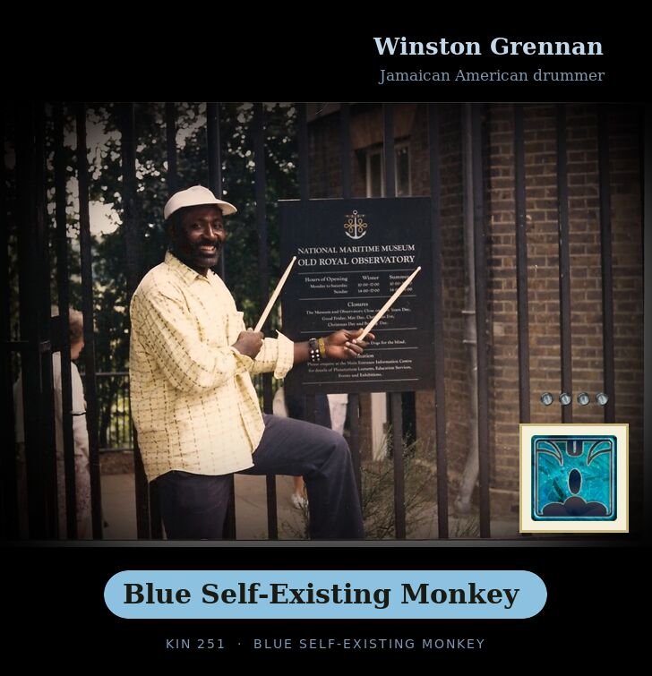 Winston Grennan · Blue Self-Existing Monkey