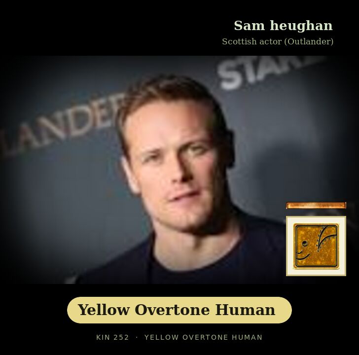 Sam heughan · Yellow Overtone Human