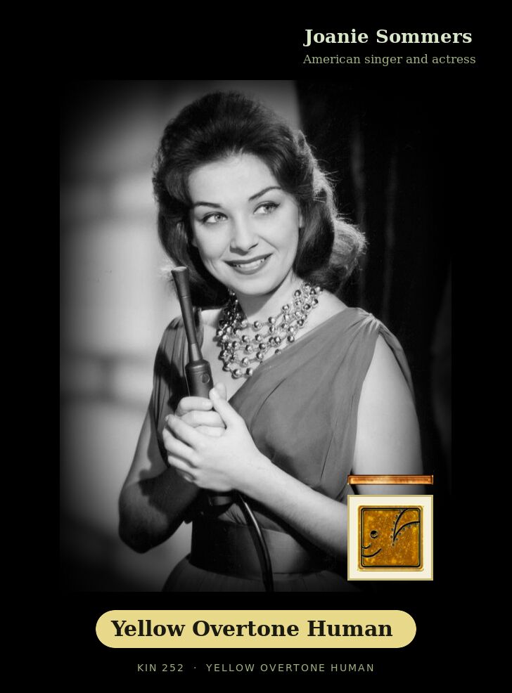 Joanie Sommers · Yellow Overtone Human