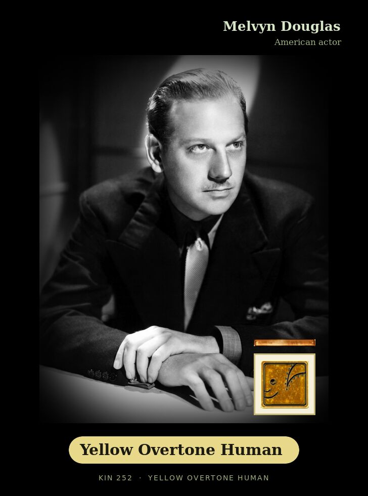 Melvyn Douglas · Yellow Overtone Human