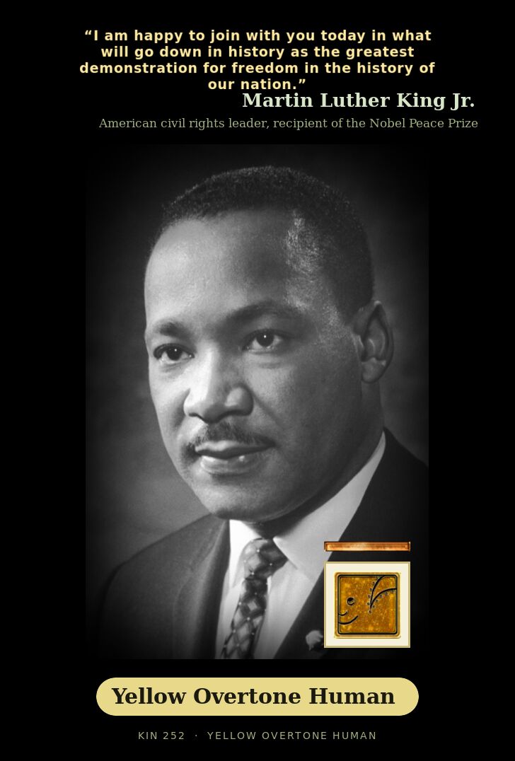 Martin Luther King Jr. · Yellow Overtone Human