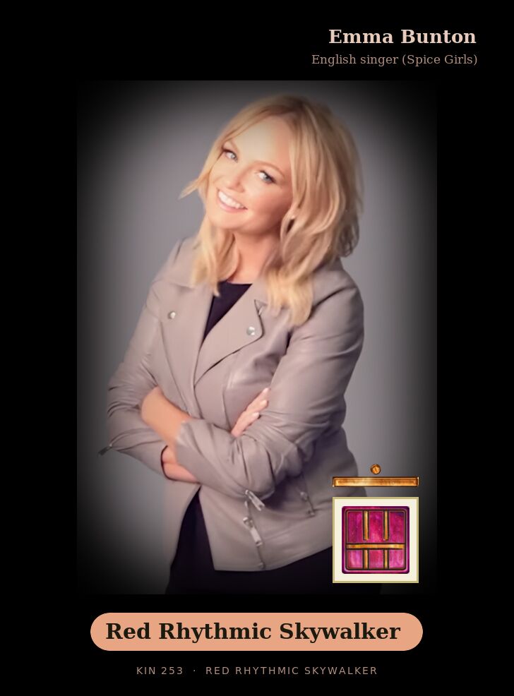 Emma Bunton · Red Rhythmic Skywalker