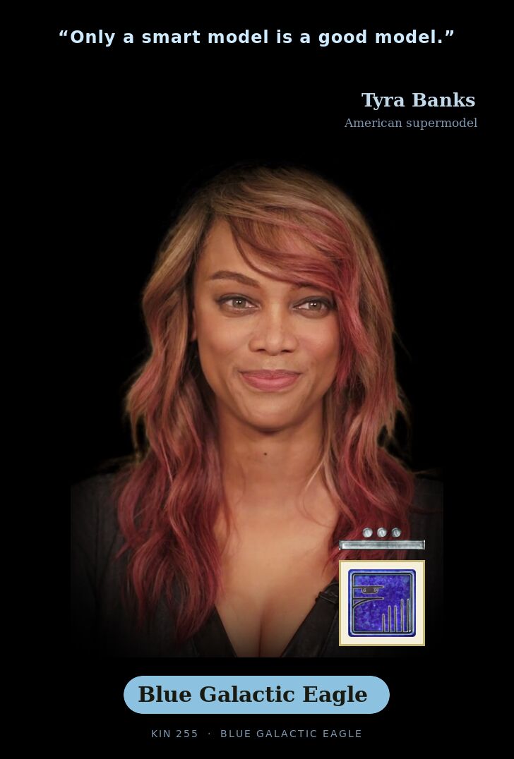 Tyra Banks · Blue Galactic Eagle
