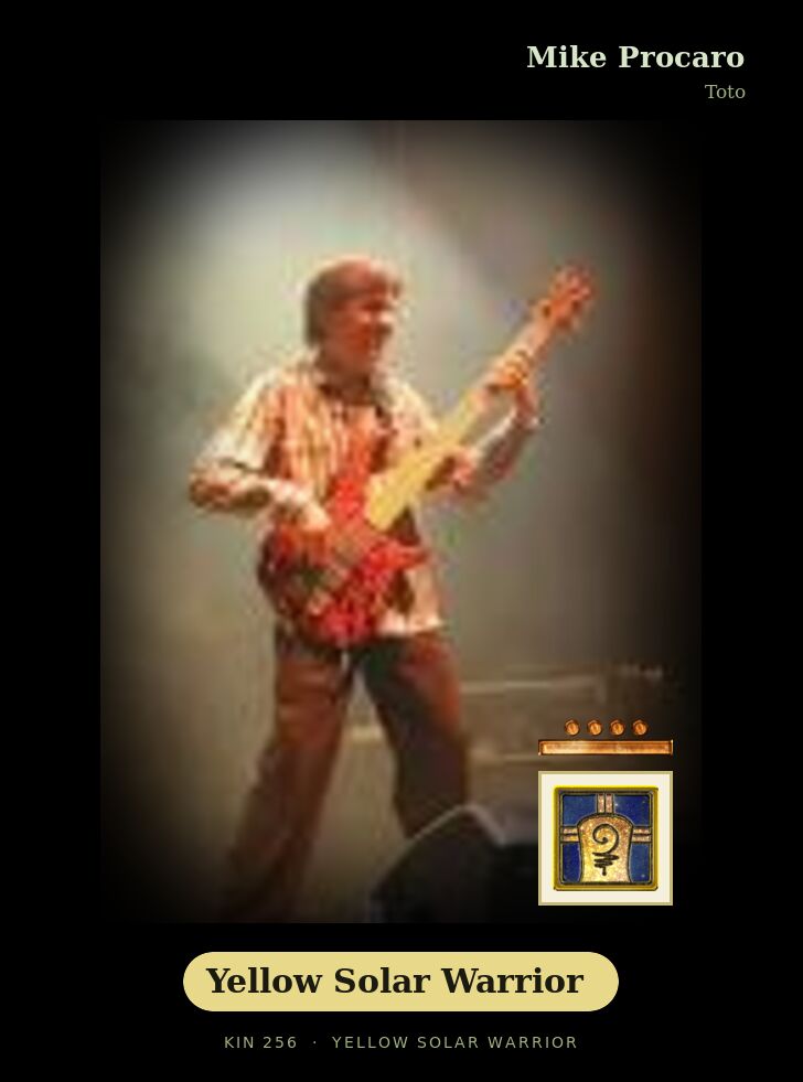 Mike Procaro · Yellow Solar Warrior