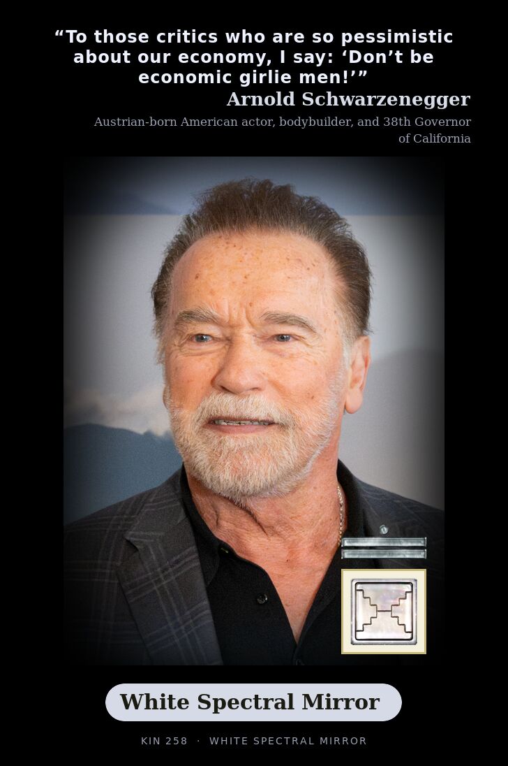 Arnold Schwarzenegger · White Spectral Mirror