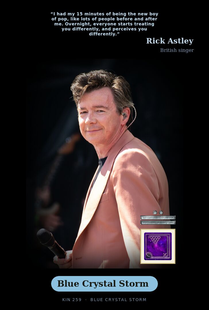 Rick Astley · Blue Crystal Storm