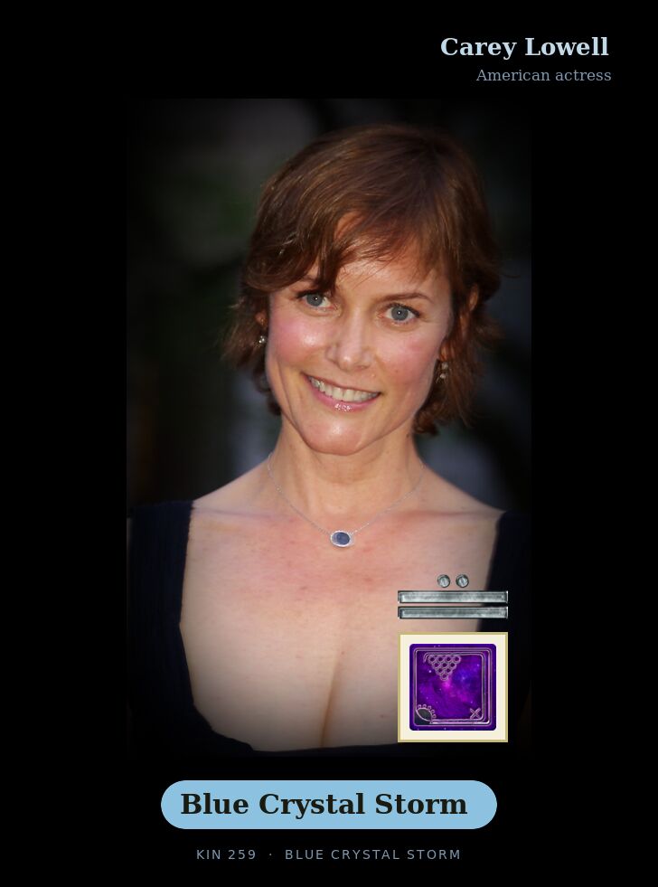Carey Lowell · Blue Crystal Storm