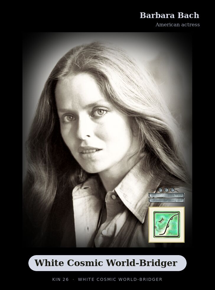 Barbara Bach · White Cosmic World-Bridger