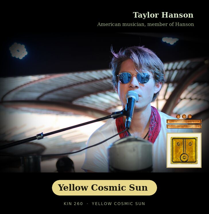 Taylor Hanson · Yellow Cosmic Sun