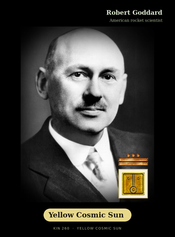 Robert Goddard · Yellow Cosmic Sun