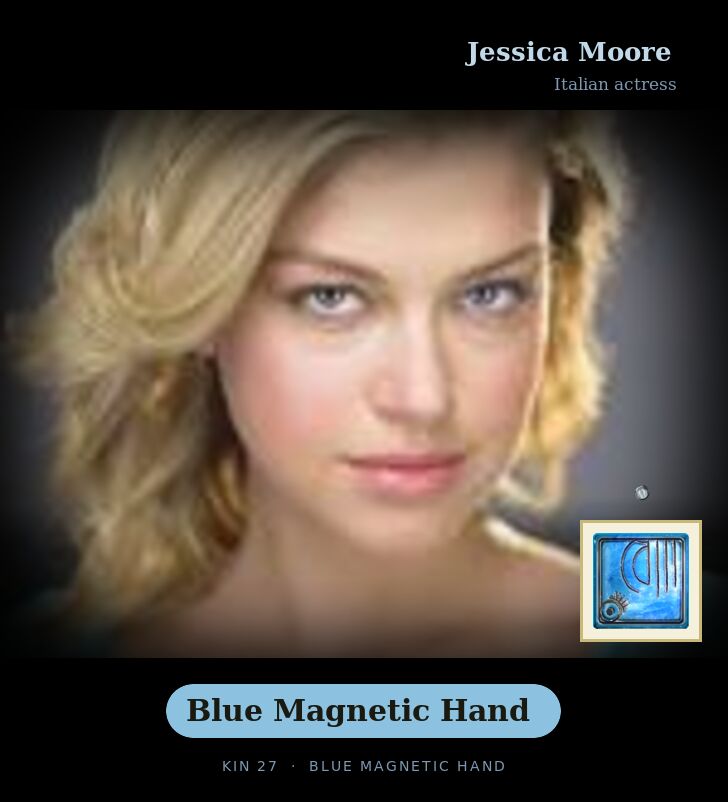 Jessica Moore · Blue Magnetic Hand