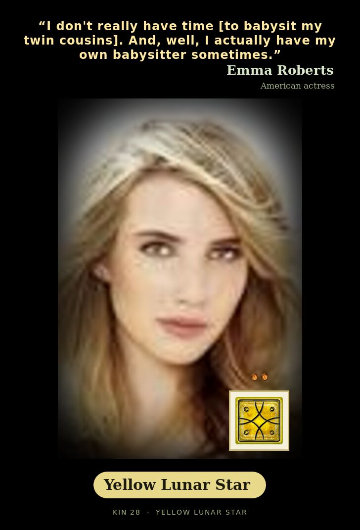 Emma Roberts · Yellow Lunar Star
