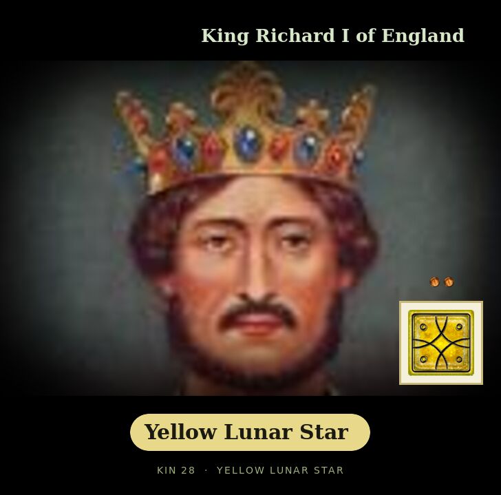 King Richard I of England · Yellow Lunar Star