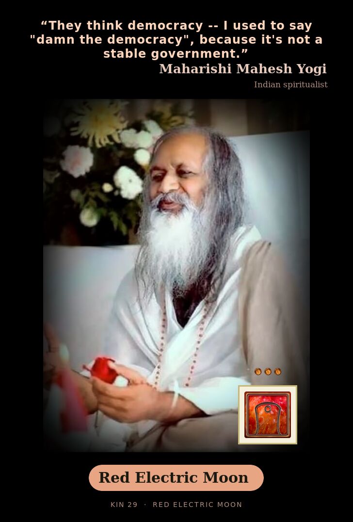 Maharishi Mahesh Yogi · Red Electric Moon