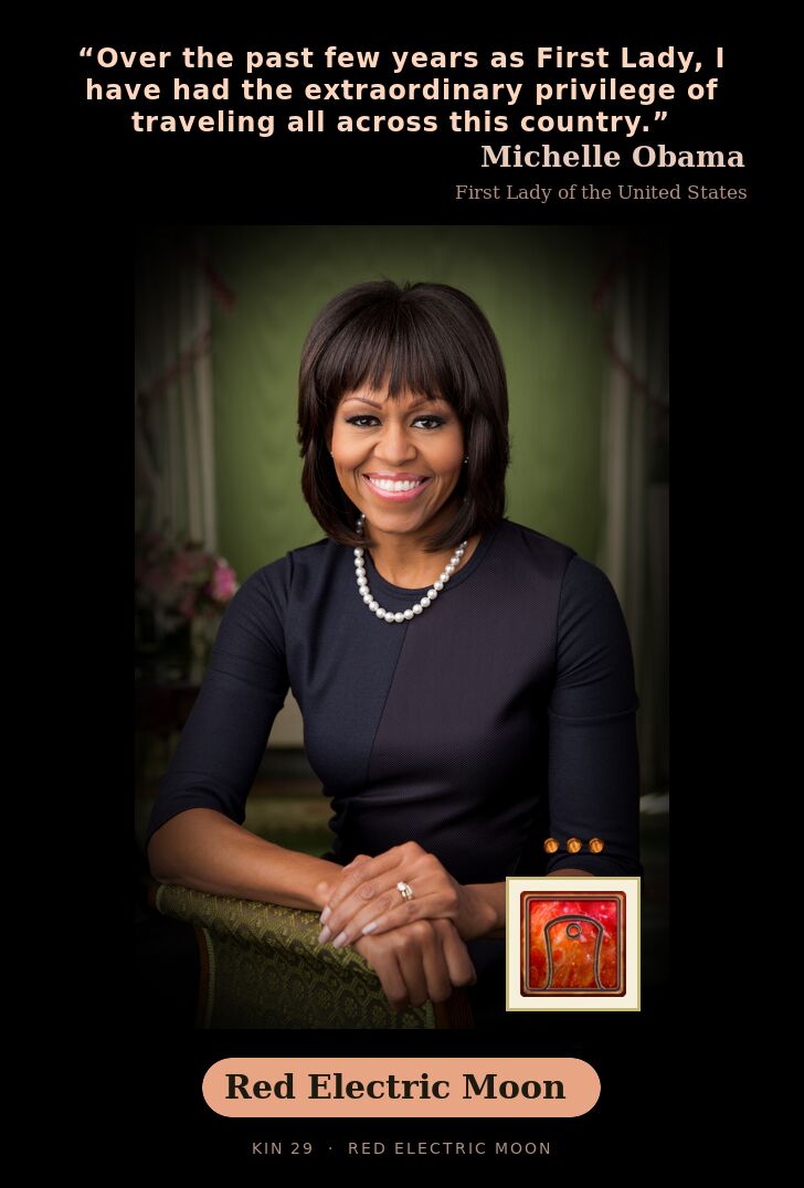 Michelle Obama · Red Electric Moon