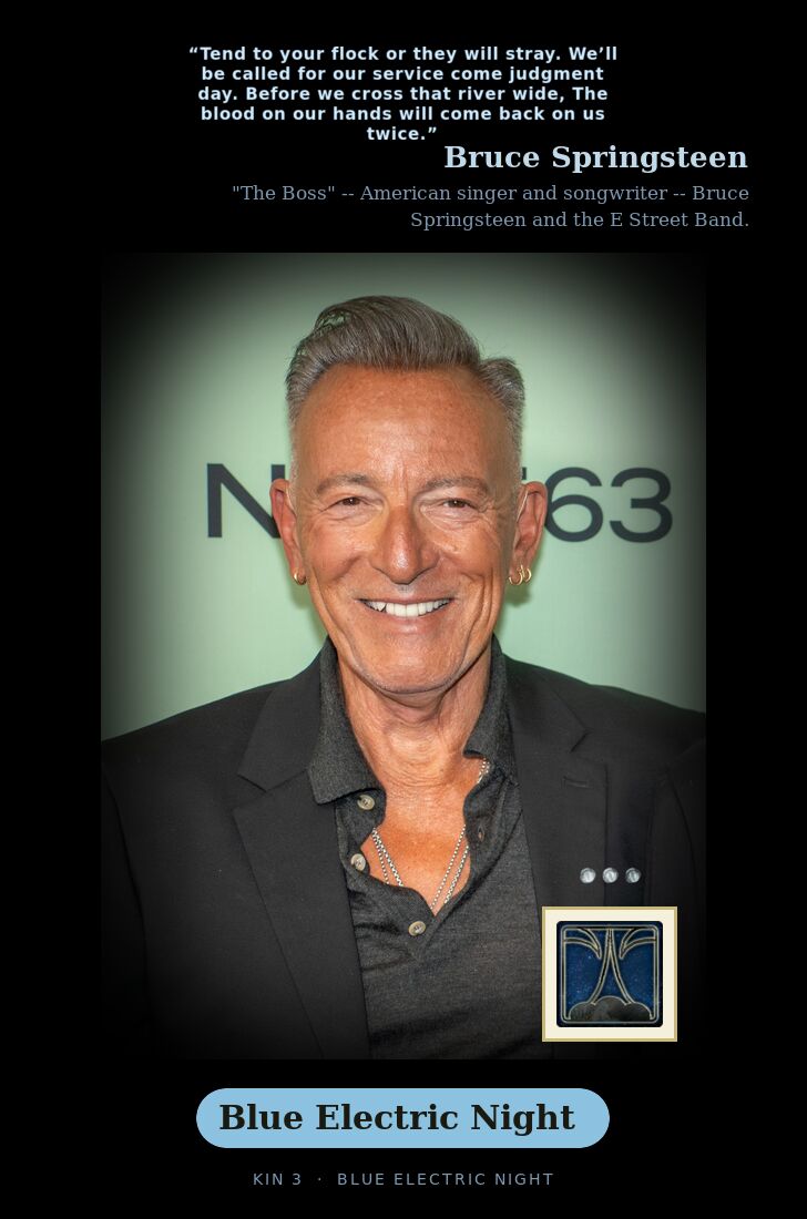 Bruce Springsteen · Blue Electric Night