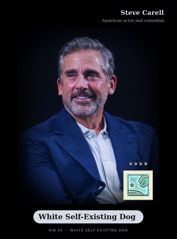 Steve Carell · White Self-Existing Dog