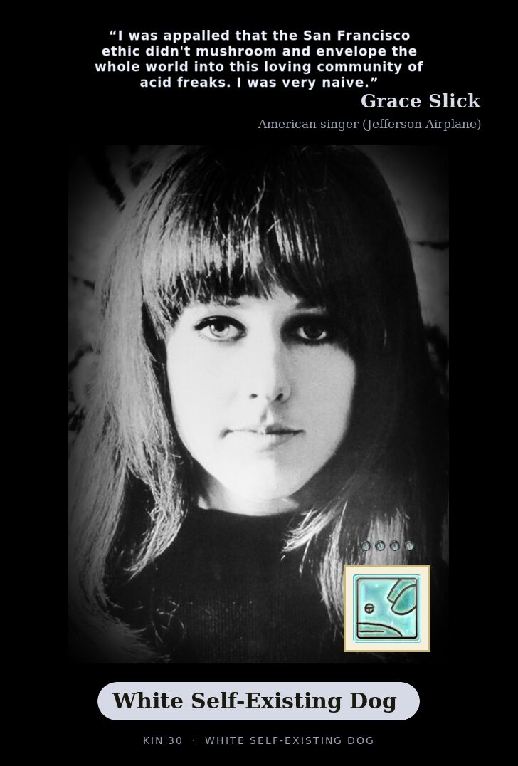 Grace Slick · White Self-Existing Dog