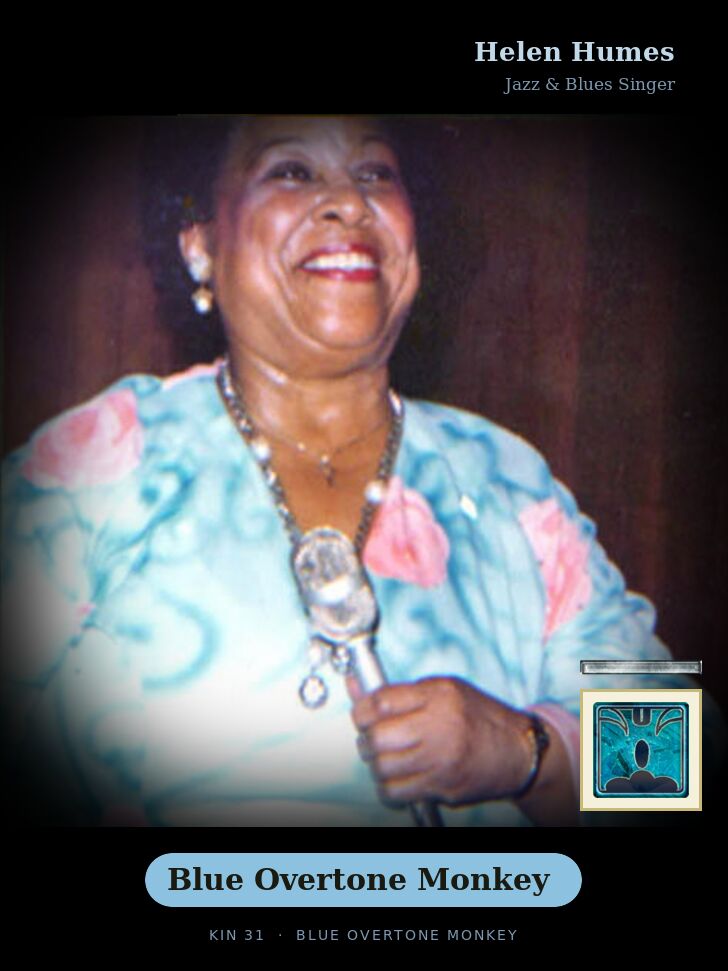Helen Humes · Blue Overtone Monkey