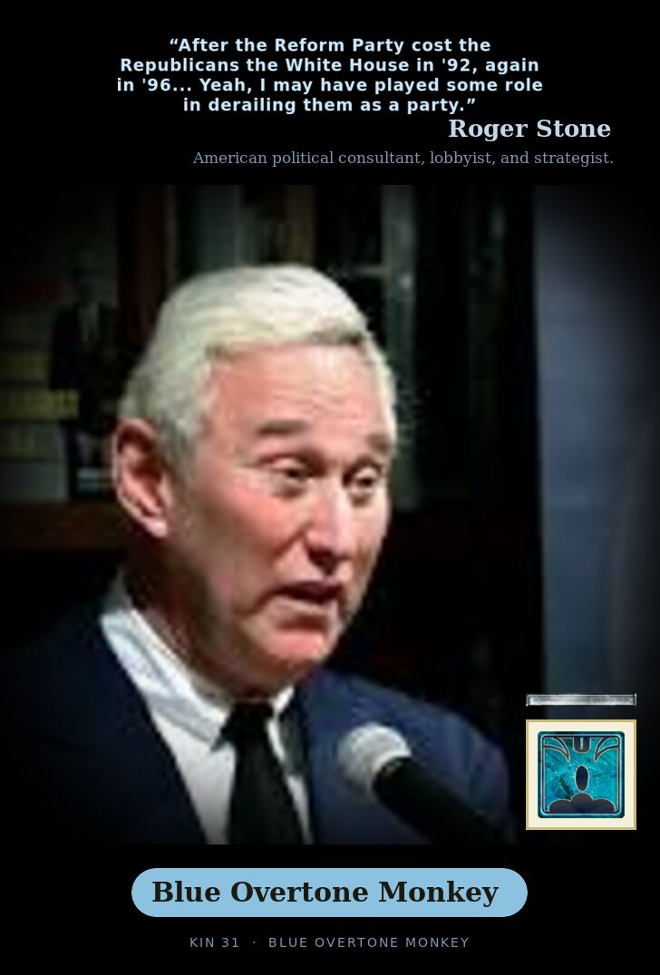 Roger Stone · Blue Overtone Monkey