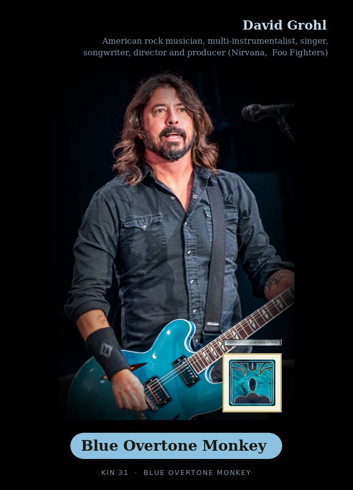 David Grohl · Blue Overtone Monkey