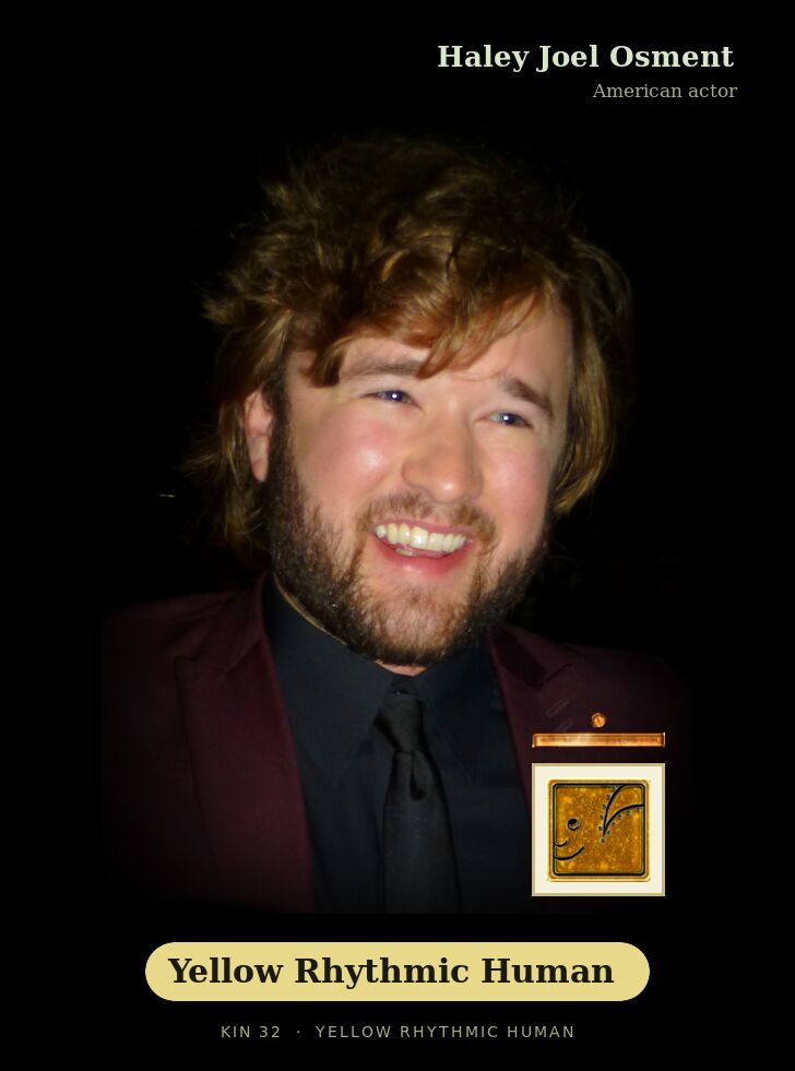 Haley Joel Osment · Yellow Rhythmic Human