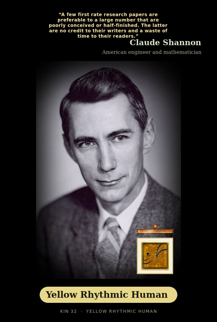 Claude Shannon · Yellow Rhythmic Human