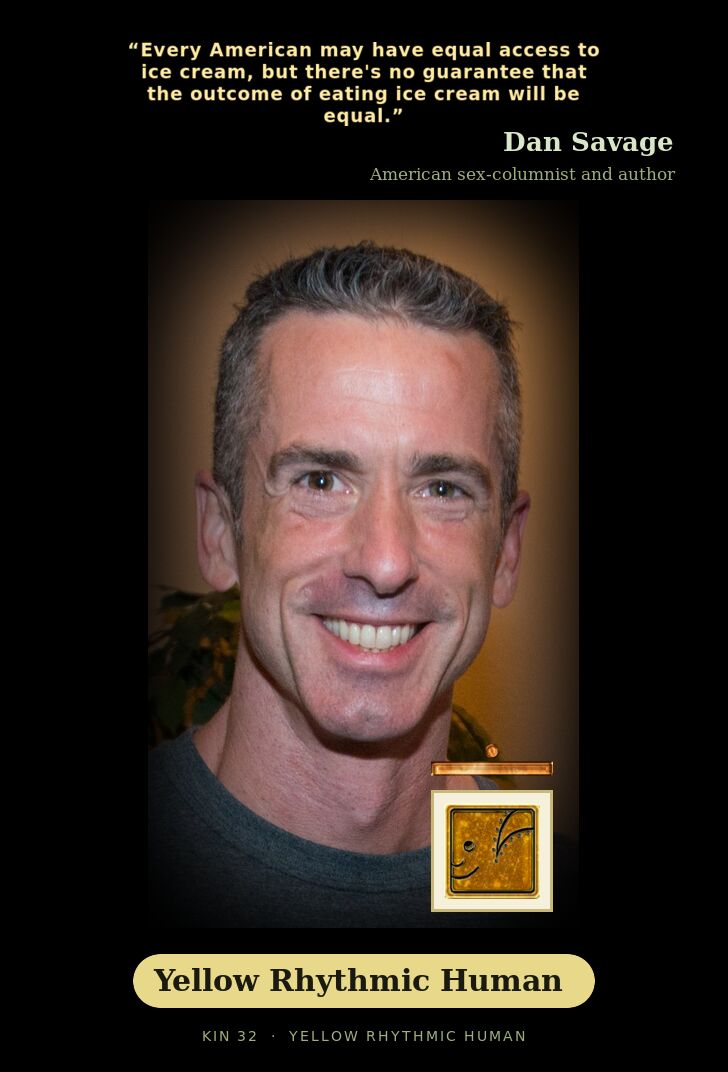 Dan Savage · Yellow Rhythmic Human