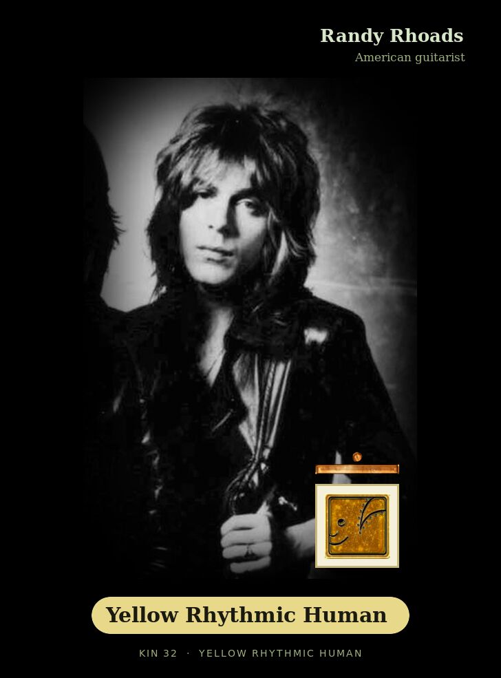 Randy Rhoads · Yellow Rhythmic Human